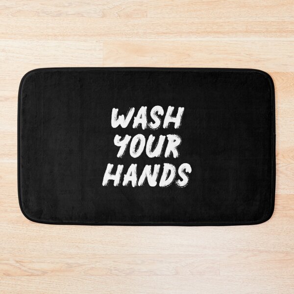 Item preview, Wash Your Hands (Black) designed and sold by quoteedesigns.