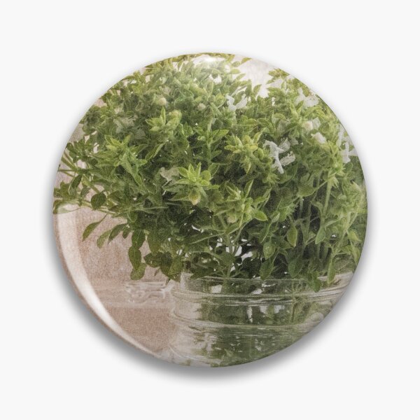 Item preview, Still life with basil and mason jars designed and sold by Art in Nature.