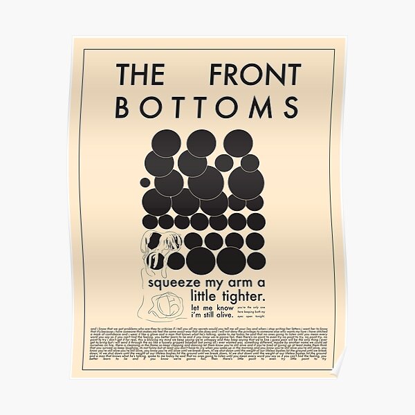 Pale Beneath The Tan (Squeeze) by The Front Bottoms Poster