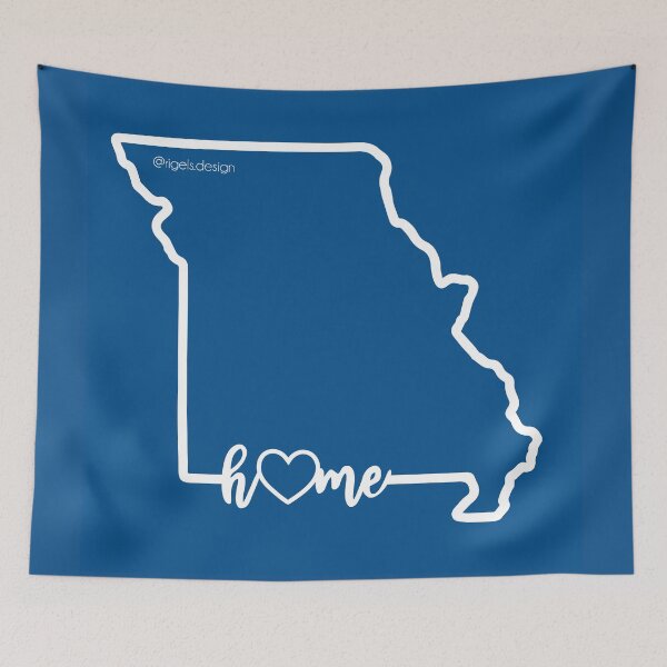 Item preview, Missouri Home- blue designed and sold by Rigel Bergonio.