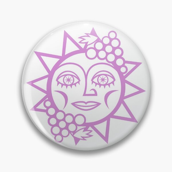 Item preview, Original Sun with Farm Harvest Vineyard Grapes Design for Wine Lovers (pink) designed and sold by wariana.