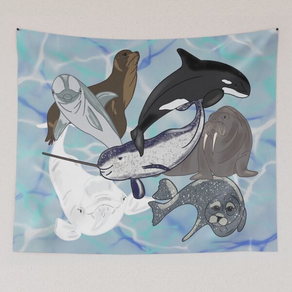 Item preview, Marine Mammals  designed and sold by bellamousse design co.