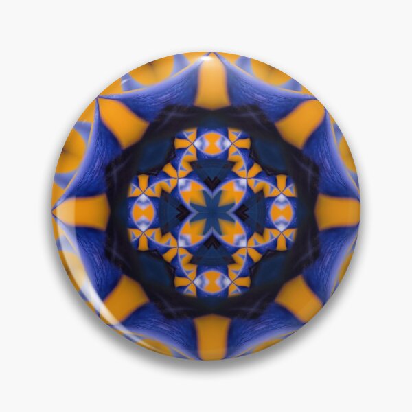 Artikelvorschau, Mutiges blaues und orange organisches Muster entworfen und verkauft von Art in Nature.