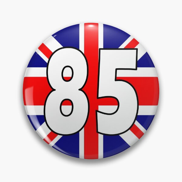 Item preview, UK flag with number 85 - eighty five designed and sold by AllShirts21.