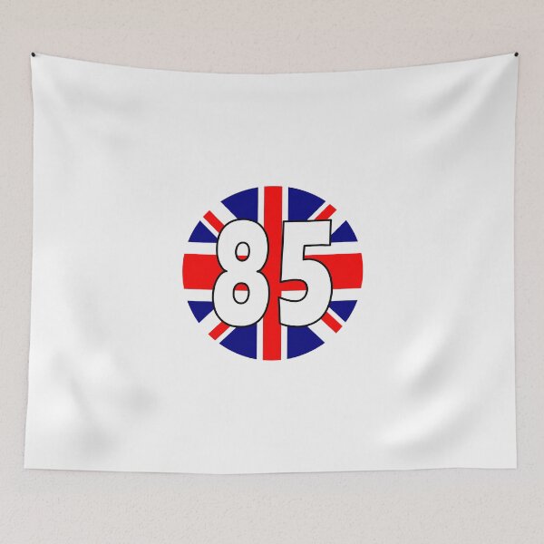 Item preview, UK flag with number 85 - eighty five designed and sold by AllShirts21.