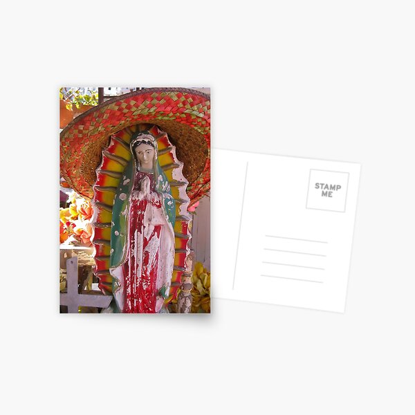 our lady of the sombrero Postcard