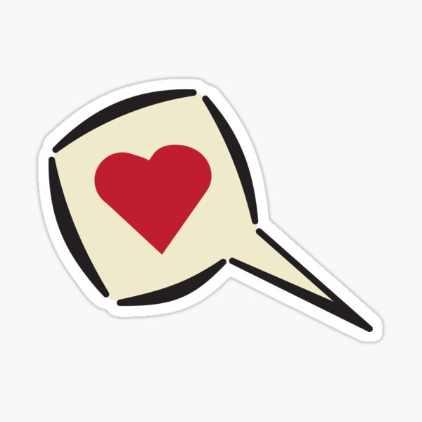 Speak Love! Sticker