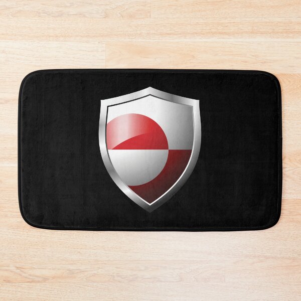 Item preview, Strong Greenland Flag Shield Country designed and sold by HelloFromAja.