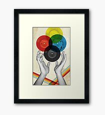 CMYK - the creation of retro Framed Print