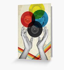 CMYK - the creation of retro Greeting Card