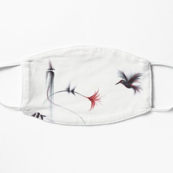Sweetness - Hummingbird & Flower Painting Mask