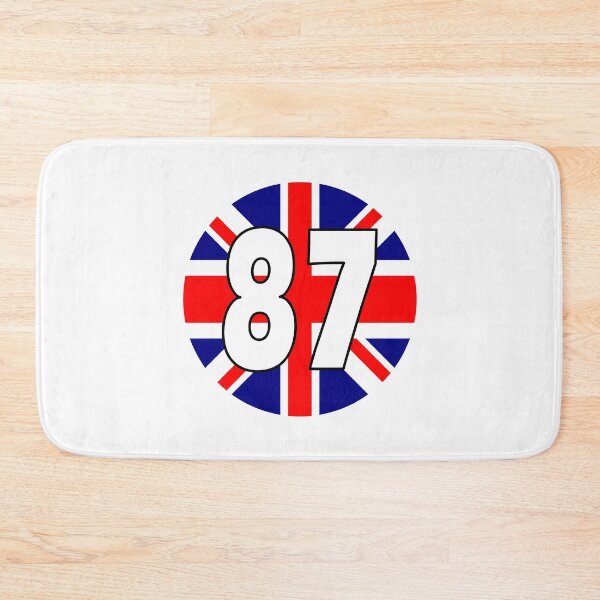Item preview, UK flag with number 87 - eighty seven designed and sold by AllShirts21.