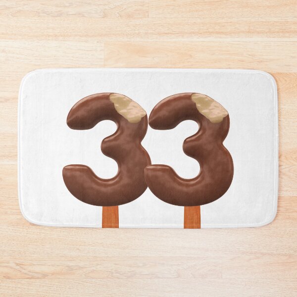 Item preview, 33 Ice Cream Thirty Three Number 3d Chocolate designed and sold by HelloFromAja.