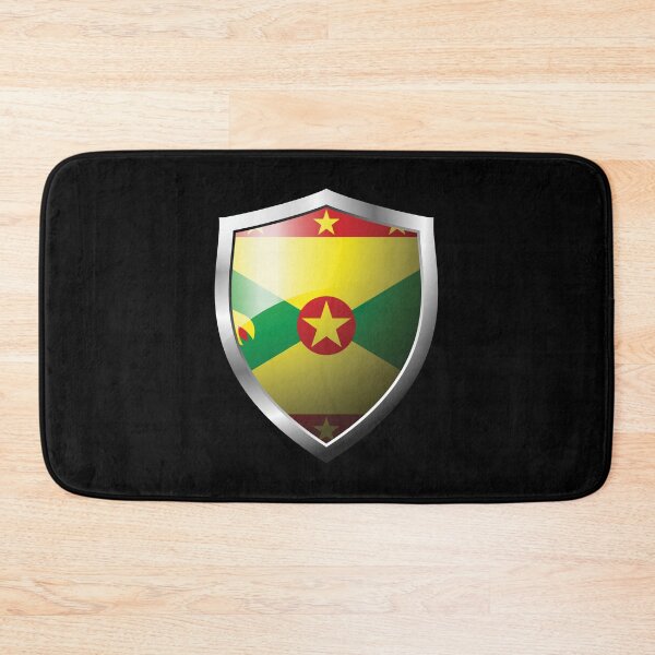 Item preview, Strong Grenada Flag Shield Country designed and sold by HelloFromAja.