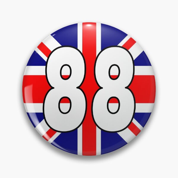 Item preview, UK flag with number 88 - eighty eight designed and sold by AllShirts21.