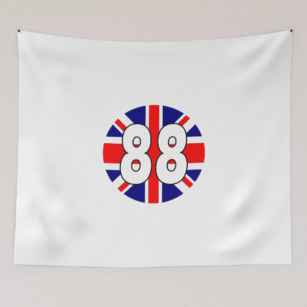 Item preview, UK flag with number 88 - eighty eight designed and sold by AllShirts21.