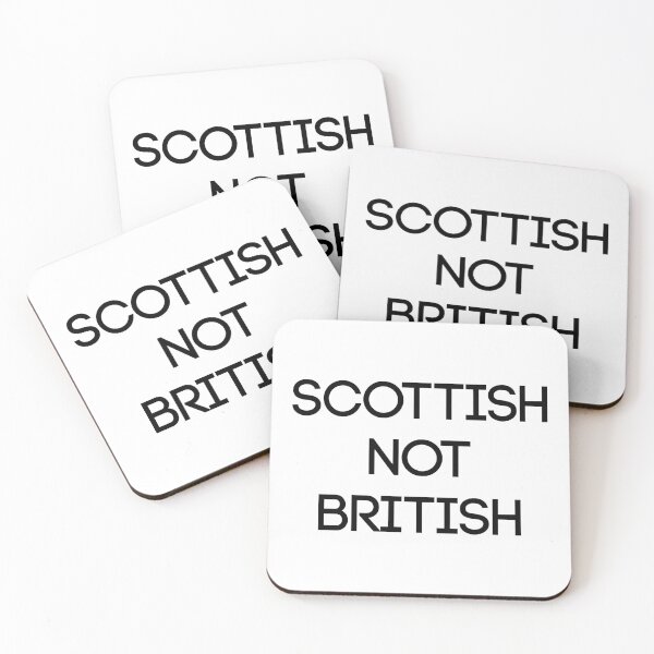 Item preview, SCOTTISH NOT BRITISH, Scottish Independence Slogan designed and sold by MacPean.