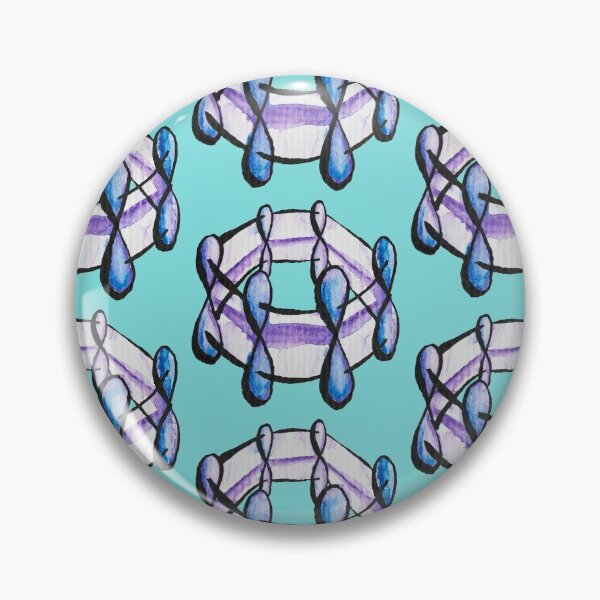 Item preview, Benzene Molecule Pattern Organic Chemistry designed and sold by Boriana Giormova.