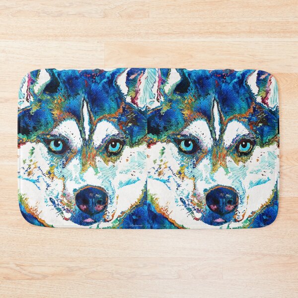 Item preview, Colorful Husky Dog Art by Sharon Cummings designed and sold by Sharon Cummings Art.