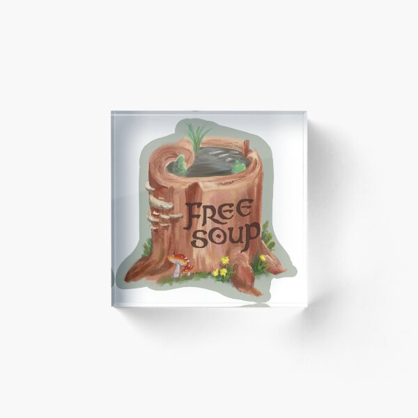 Forest Soup Acrylic Block