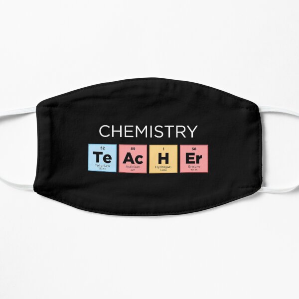 Chemistry Teacher Periodic Table - Color Flat Mask