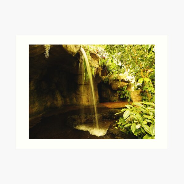 Waterfall in the garden Art Print