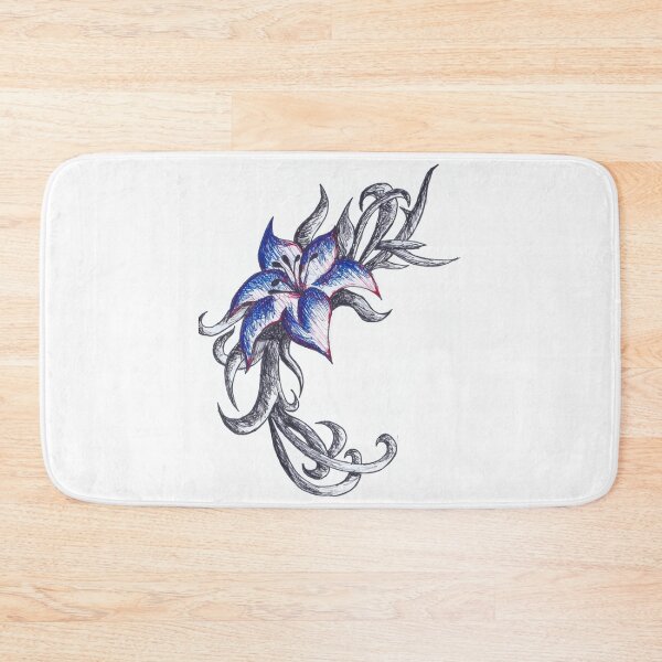Item preview, Coloured pen flower designed and sold by Perggals© - Stacey Turner.