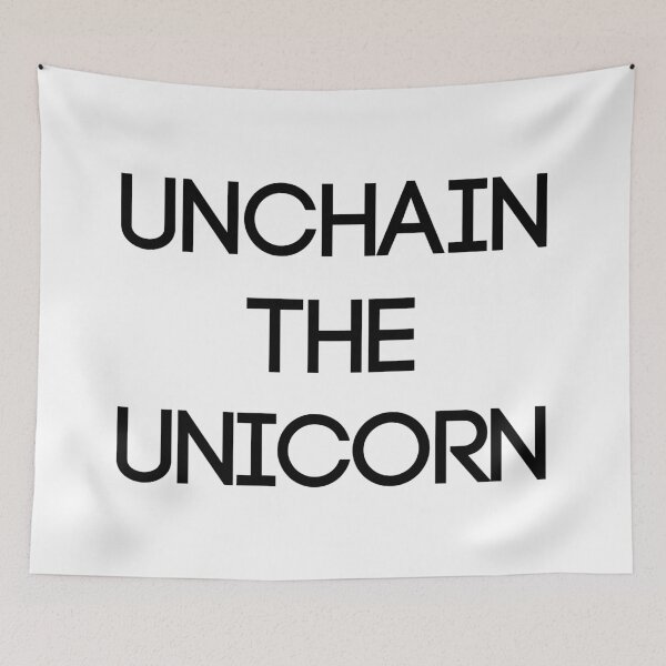 Item preview, UNCHAIN THE UNICORN, Scottish Independence Slogan designed and sold by MacPean.