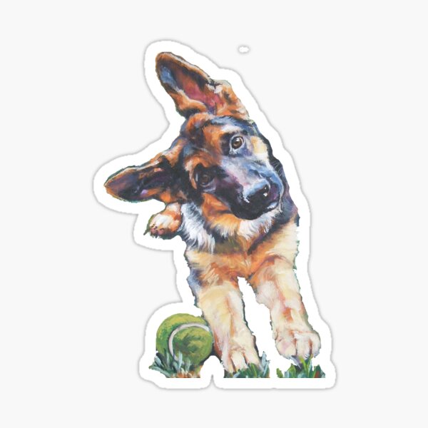 German Shepherd Stickers for Sale | Redbubble