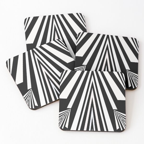Item preview, Black White Pyramid, Stripes  designed and sold by Flower Magic .