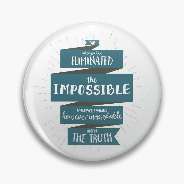Item preview, The Truth - Sherlock Holmes (blue) designed and sold by BekkaCampbell.