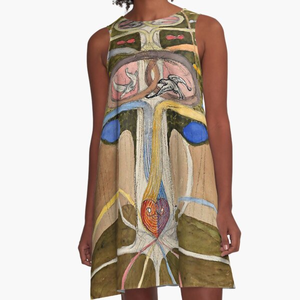Hilma af Klint "Tree of Knowledge No. 1 (1913)" A-Line Dress