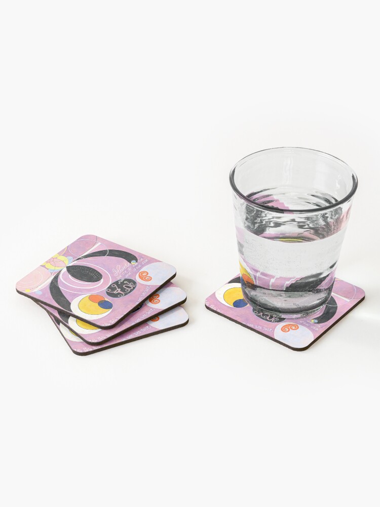 Thumbnail 2 of 5, Coasters (Set of 4), Hilma af Klint "The Ten Largest, No. 06, Adulthood, Group IV" designed and sold by ALD1.