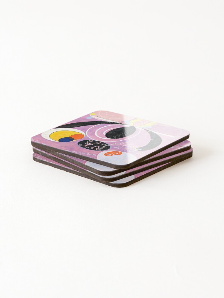 Thumbnail 4 of 5, Coasters (Set of 4), Hilma af Klint "The Ten Largest, No. 06, Adulthood, Group IV" designed and sold by ALD1.