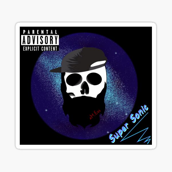 "SuperSonic" Cover Art Sticker