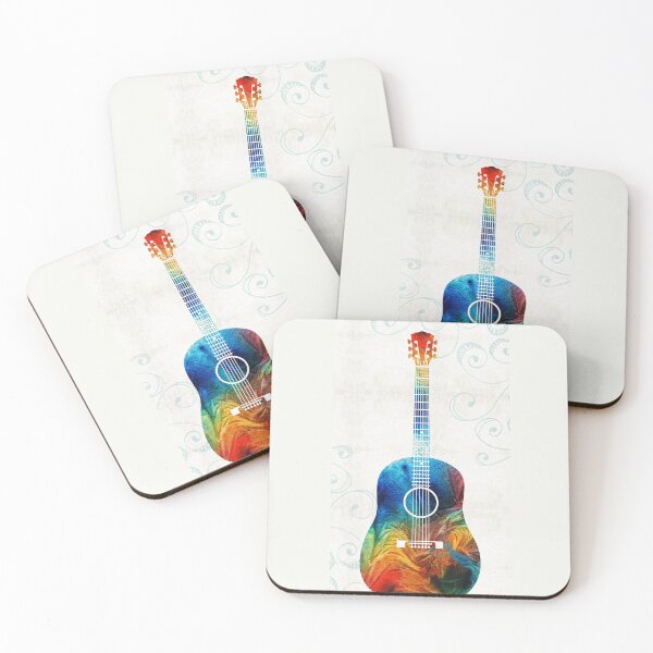 Item preview, Colorful Guitar Art by Sharon Cummings  designed and sold by Sharon Cummings Art.