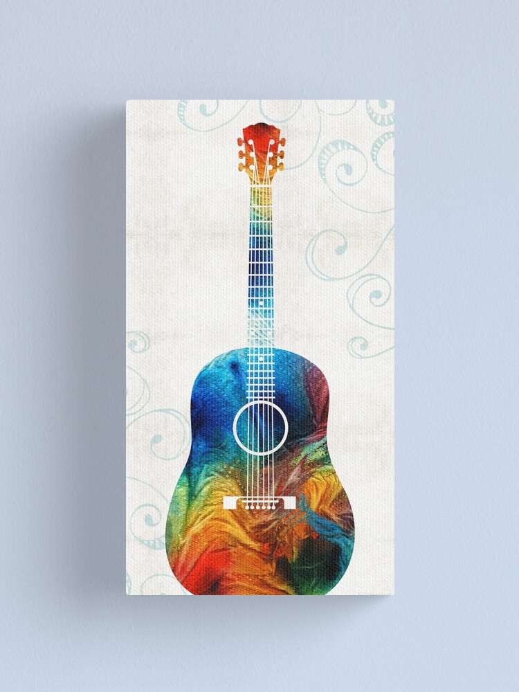 guitar art on canvas