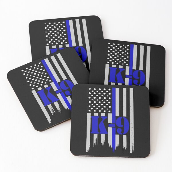 Item preview,  K9 Thin Blue Line American Flag designed and sold by JUSTBEELEGANT.