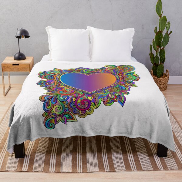 Item preview, Abstract Colourful Rainbow Heart  designed and sold by RedBubbleBoom.