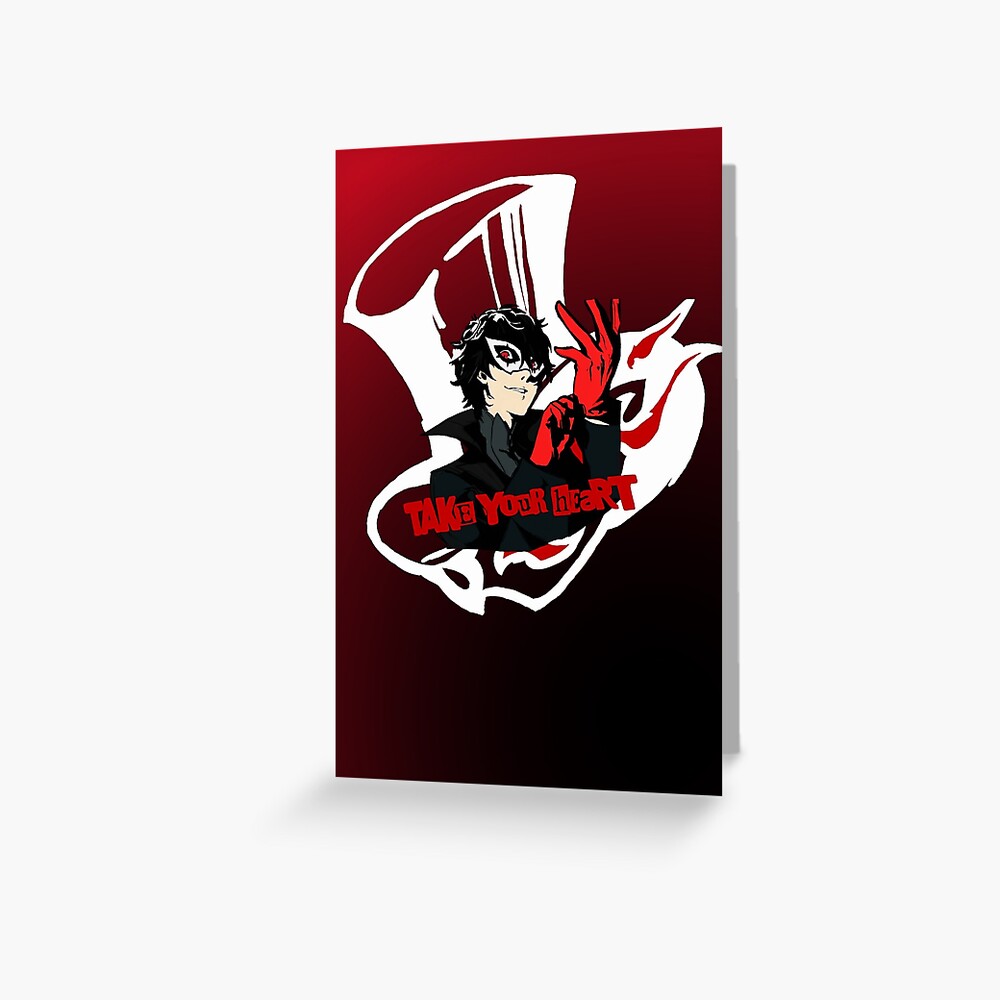 Persona 5 Joker Card Greeting Card by KOSCs