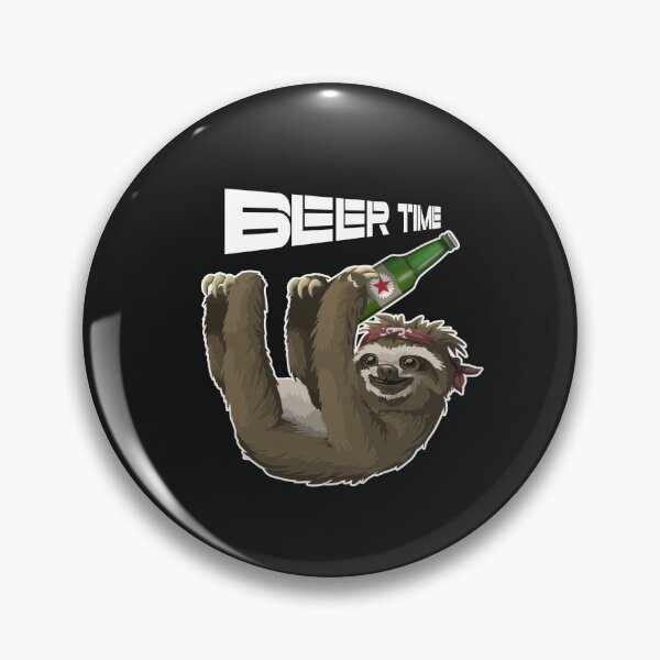 Item preview, Sloth drinking Beer, Beer time designed and sold by Brigianna.