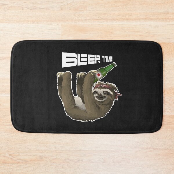 Item preview, Sloth drinking Beer, Beer time designed and sold by Brigianna.