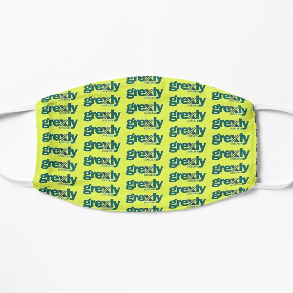 Grexly Podcasts (Blue/Green/Mint) Flat Mask