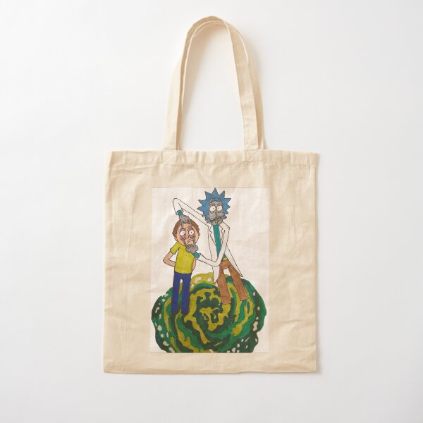 Rick and Morty portal trip Cotton Tote Bag