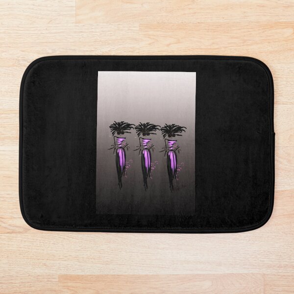 Item preview, Ilustración de moda de tres modelos en vestidos de color rosa, fondo moka degradado designed and sold by PetaJaneDesigns.