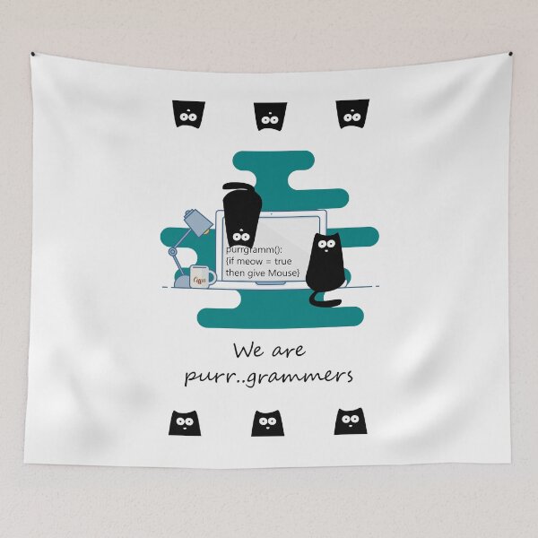 Item preview, We are purrgammers - We are programmers designed and sold by DerNerd.