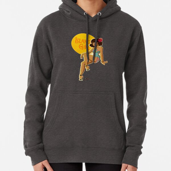 Island Girl Pin up Pullover Hoodie