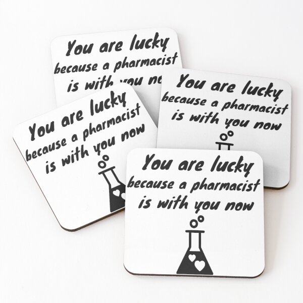 Item preview, You are lucky because a pharmacist is with you now : funny gift for a pharmacist  designed and sold by Chamssou.