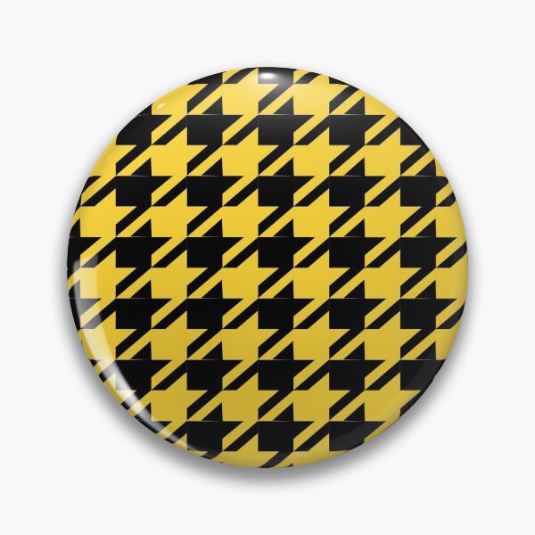 Artikelvorschau, Houndstooth / Dogtooth Muster schwarz und gelb entworfen und verkauft von RachelTintedRed.