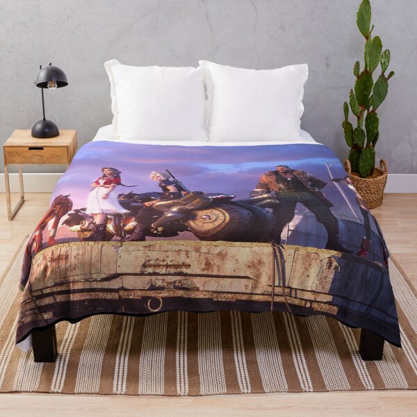 FFVII Cloud & Cast Throw Blanket